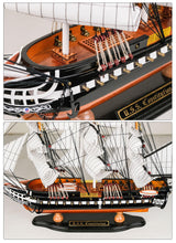 SAILINGSTORY Wooden Model Ship USS Constitution 1/140 Scale Replica Frigate Sailing Warship Model Sailboat Decor HOME DECOR SAILINGSTORY