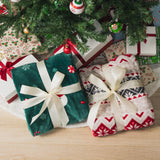 PAVILIA Christmas Gingerbread Throw Blanket | Green Holiday Christmas Fleece Blanket | Soft, Plush, Warm Winter Cabin Throw, 50x60 (Green Gingerbread) PAVILIA