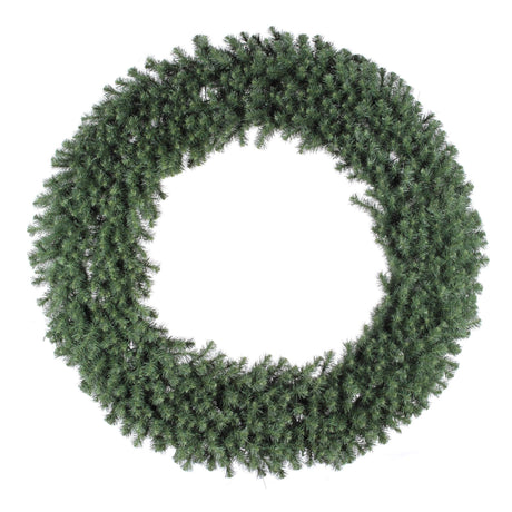 Vickerman 60" Unlit Douglas Fir Artificial Christmas Wreath with 900 PVC Tips - Outdoor Christmas Wreath - Traditional Green PVC Tips - Customize with Lights, Ornaments, Ribbons - 60" Diameter Vickerman