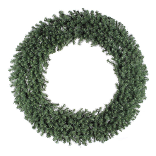 Vickerman 60" Unlit Douglas Fir Artificial Christmas Wreath with 900 PVC Tips - Outdoor Christmas Wreath - Traditional Green PVC Tips - Customize with Lights, Ornaments, Ribbons - 60" Diameter