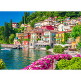500 Piece Jigsaw Puzzle for Adults -Lake Como Scenery, Italy Jigsaw Puzzles 500 Pieces Puzzles for Adults-Finished Size 19.3" x 13.7" HUADADA