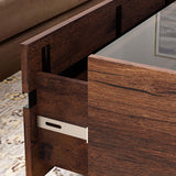 WAMPAT Modern TV Stand and Coffee Table Set of 2, Storage Entertainment Center for TVs Up to 110 inch, Square Center Table with Tempered Glass and Storage Drawers for Living Room, Brown WAMPAT