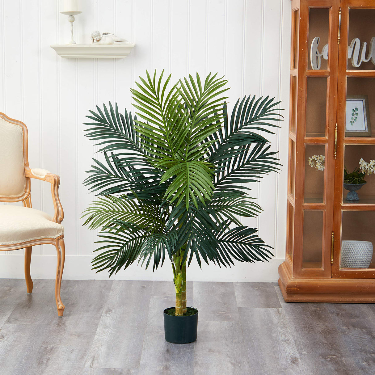 Nearly Natural 4ft. Golden Cane Palm Artificial Tree Nearly Natural