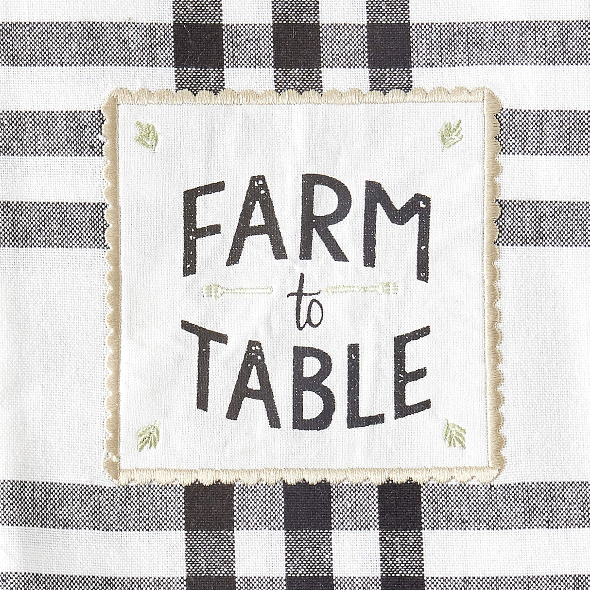 DII Home Sweet Farmhouse Kitchen Collection, Dishtowel Set, 18x28, Black, 4 Count DII