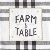 DII Home Sweet Farmhouse Kitchen Collection, Dishtowel Set, 18x28, Black, 4 Count DII