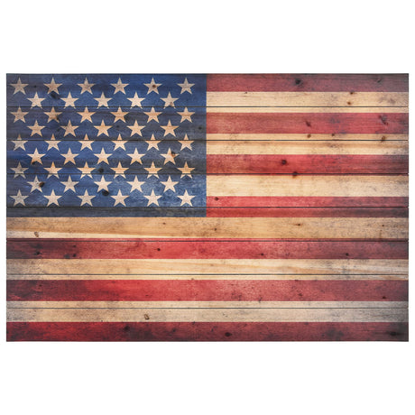 Empire Art Direct American Flag Digital Print on Solid Wood Wall Art, 30" x 45" x 1.5", Ready to Hang Empire Art Direct