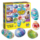 Creativity for Kids Hide and Seek Paint Pour Rock Painting Art Kit - Arts and Craft Activities for Kids (Ages 6+) Creativity for Kids