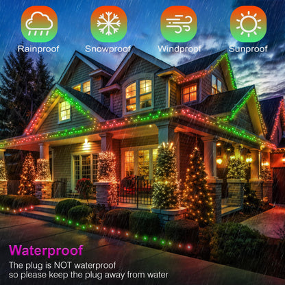 ComfyAura 40+ Modes Smart App Color Changing Christmas Lights - 164 Ft Super Xtras 16 Million Multicolor 500 Dimmable LED Christmas Tree Lights with Remote Outdoor Waterproof for Halloween Xmas