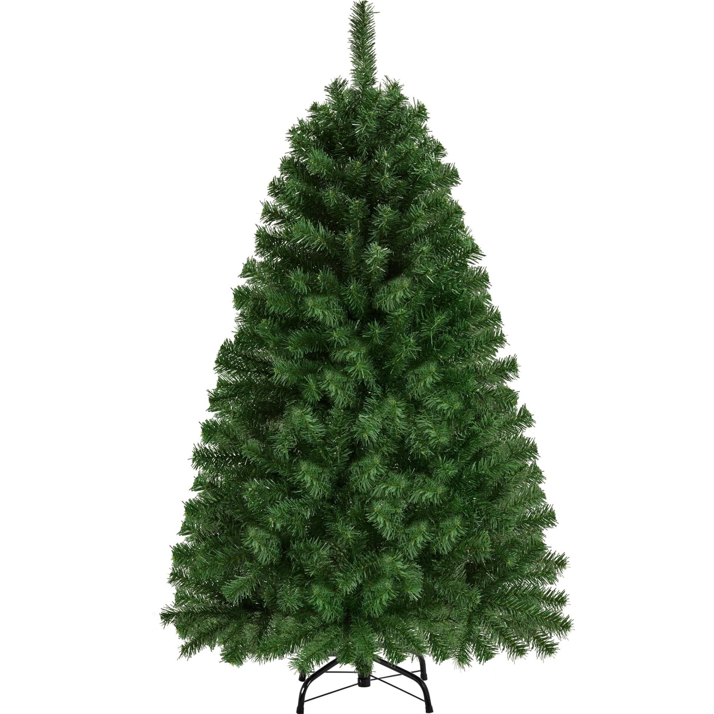 Yaheetech 4.5ft Premium Spruce Hinged Artificial Full Christmas Tree with 320 Branch Tips Holiday Xmas Tree with Metal Hinges and Foldable Base for Home Party Office Decoration