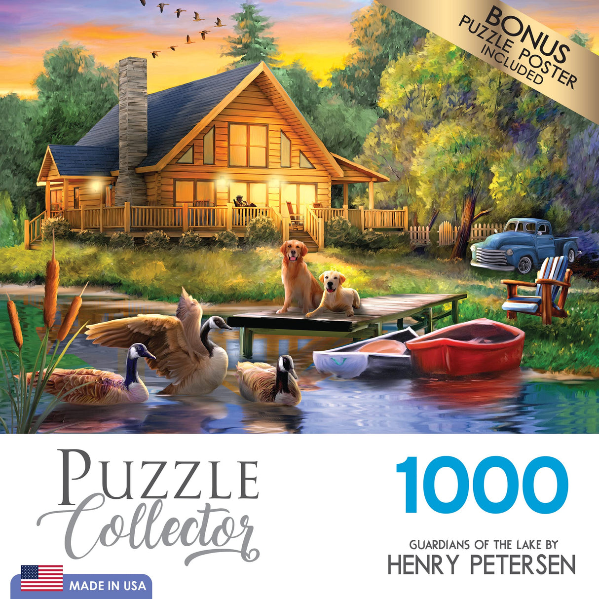 RoseArt - Puzzle Collector - Guardians of The Lake - 1000 Piece Jigsaw Puzzle for Adults RoseArt