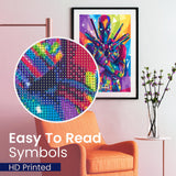 Modern Merch Marvel Diamond Art Kits for Adults, Deadpool 5D Diamond Painting for Adults, DIY Deadpool Wall Art Marvel Cross Stitch Gem Art, Full Round Drill 12x16in Modern Merch