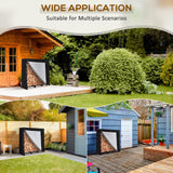 LOENIY 4ft Firewood Rack Outdoor with Waterproof Widened Cover, Heavy Duty Firewood Holder includes Hooks, Powder-coated Wood Rack with Carrier Bag, Firewood Storage Rack for Fireplace Deck Patio LOENIY