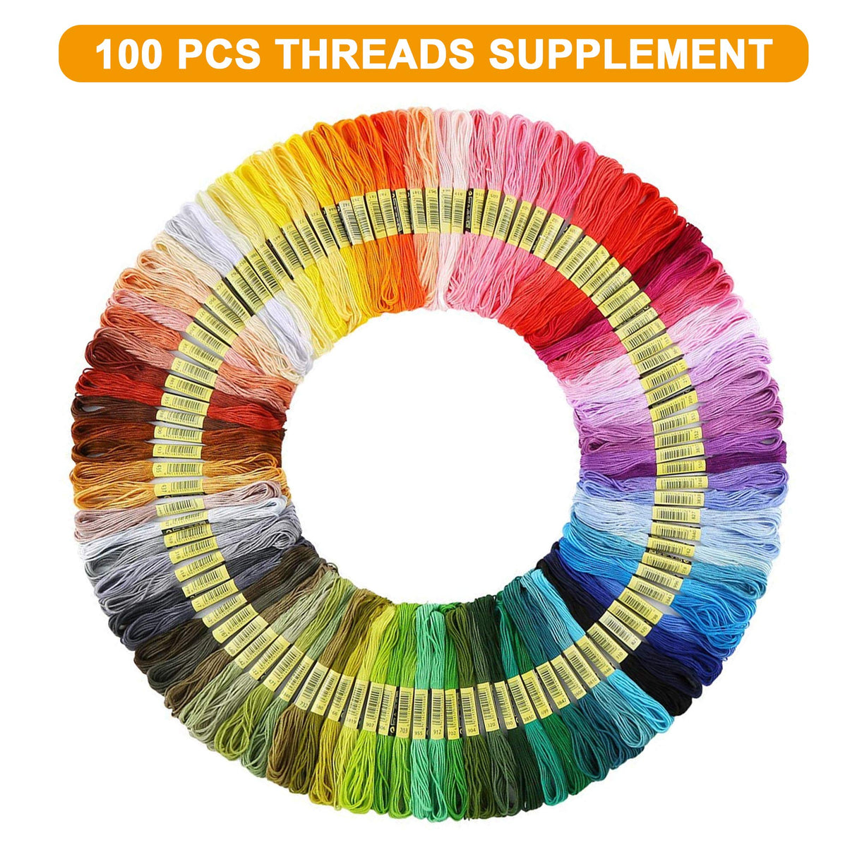 INSCRAFT Embroidery Floss Kit, 364 Pack Embroidery Cross Stitch Kit with 200 Colors Friendship Bracelets Floss and Cross Stitch Tools for Embroidery and Friendship Bracelet String Make INSCRAFT