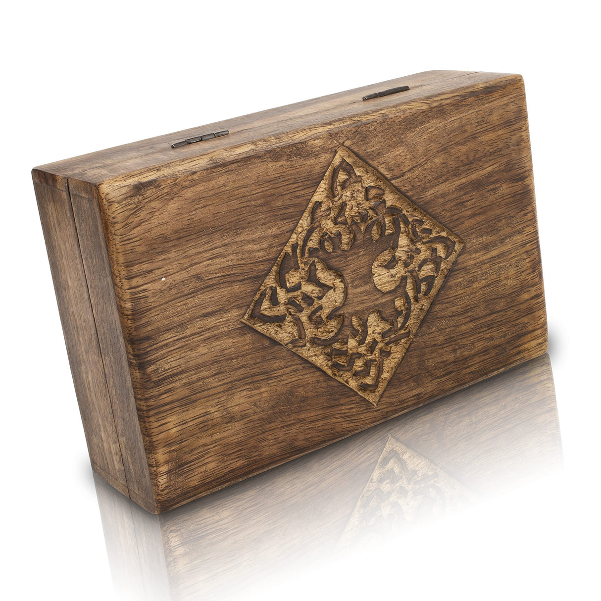 Great Birthday Gift Handmade Decorative Wooden Jewelry Box Tree Of Life Carving Jewelry Organizer Keepsake Box Treasure Chest Trinket Holder Watch Box Storage Lock Box 8 x 5 Inch Housewarming Gift The Great Indian Bazaar