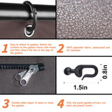 Gazebo Curtains Outdoor Waterproof, Curtain Replacement Universal 4-Panel Sidewalls, Universal Replacement Privacy Curtain Sidewalls with Zipper for Garden Patio Yard (Only Curtains) (10x12ft, Brown) Generic