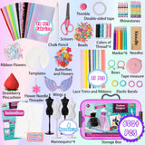 900+ Fashion Designer Kits for Girls with Mannequins-Kids Sewing Kits，Girls Fashion Design Gift，Arts and Crafts Kit，Girl Craft Activities Age 6 7 8 9 10 11 12 AGENTLAN
