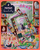 Elena Essex Puzzles for Adults 500 - Cat in The Window | 500 Piece Puzzles for Adults | Jigsaw Puzzles 500 Pieces | Cat Puzzle | Puzzles Size 18x24inches Elena Essex