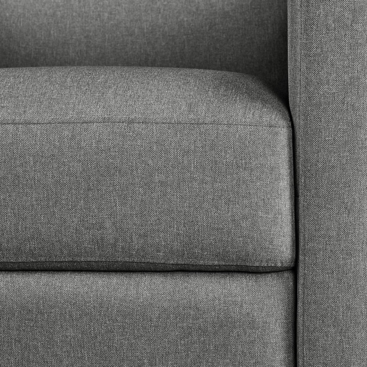 Yaheetech Fabric Recliner Chair Mid-Century Modern Recliner Adjustable Single Recliner Sofa with Thicker Seat Cushion Tufted Upholstered Sofa with Pocket Spring for Living Room Bedroom Gray Yaheetech