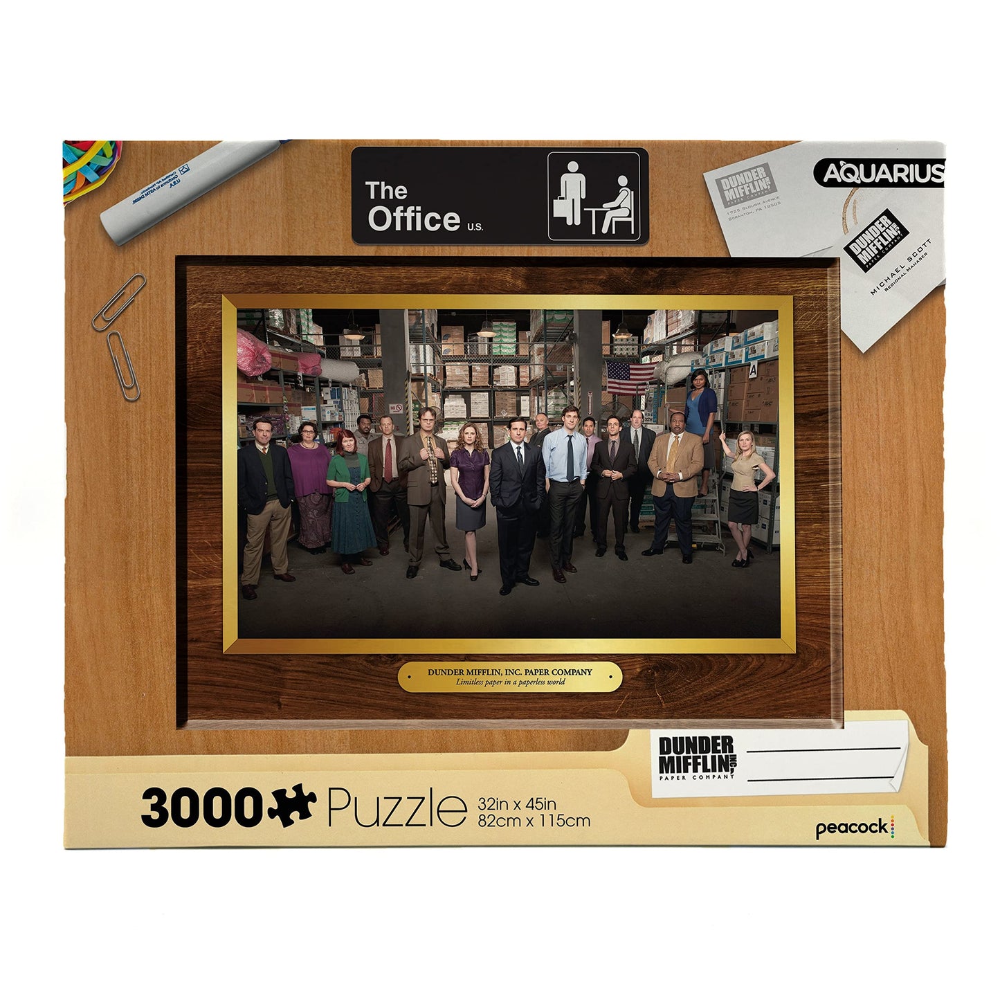 Aquarius The Office Puzzle (3000 Piece Jigsaw Puzzle) - Officially Licensed The Office Merchandise & Collectibles - Glare Free - Precision Fit - 32 x 45 Inches