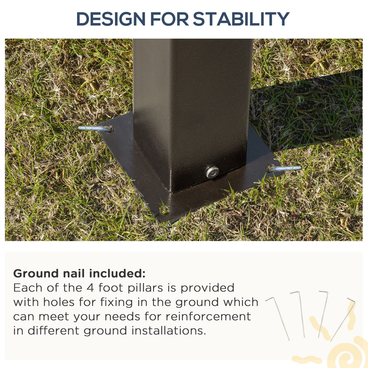 Outsunny 10' x 12' Hardtop Gazebo Canopy with Polycarbonate Roof, Aluminum Frame, Permanent Pavilion Outdoor Gazebo with Netting, for Patio, Garden, Backyard, Deck, Lawn, Off-White Outsunny