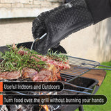 UNCO- Grill Gloves, Silicone Gloves Heat Resistant, Oven Gloves, BBQ Gloves, Meat Gloves, Barbecue Gloves, Grilling Gloves, Meat Gloves for Pulling Meat, Grill Gloves for Outdoor Grill, Grill Mitts UNCO