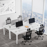 Tribesigns 6.5 FT Conference Room Table, 78.74" W x 27.56" D Large Office Conference Table, Modern Seminar Meeting Table for Boardroom. (Only Table) (White) Visit the Tribesigns Store