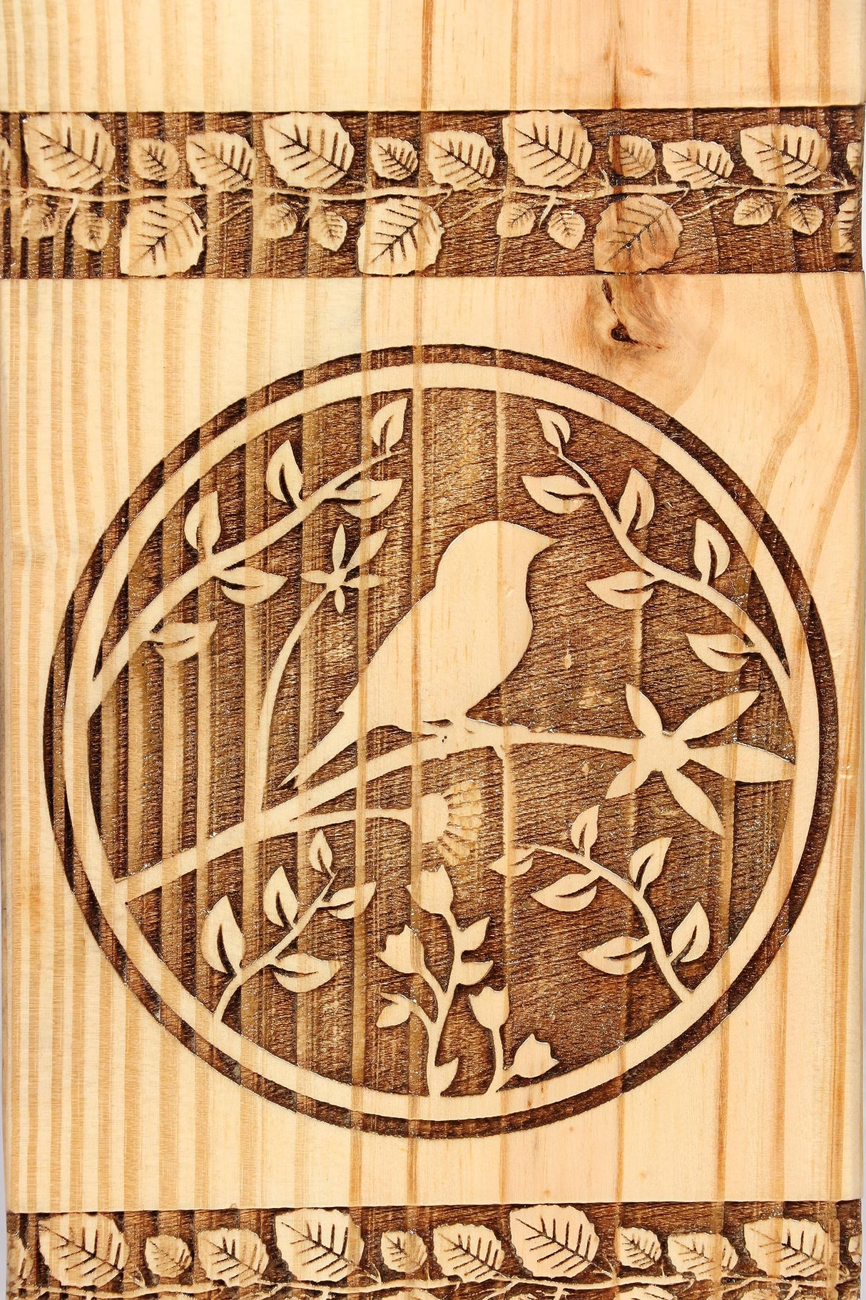 Sunrise Wood Store Bird Engraved Handmade Wooden Urn, Memorial Keepsake Urns for Human Ashes Adult Male/Female - Wooden Decorative Urn for Human- Generic
