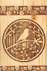 Sunrise Wood Store Bird Engraved Handmade Wooden Urn, Memorial Keepsake Urns for Human Ashes Adult Male/Female - Wooden Decorative Urn for Human- Generic