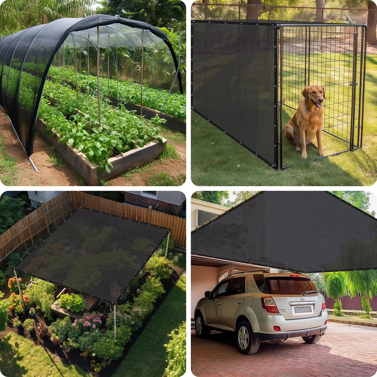 Shade&Beyond 18' X 20' Shade Cloth with Grommets, 40% Sun Shade Net for Outdoor, Patio, Pergola, Greenhouse and Plant Black GN4001, (We Make Customized Size) Shade&Beyond