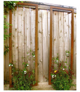 TERRA TRELLIS Ina Modern Wall Trellis for Outdoor Plants | Garden and Home Climbing Vines Wall Trellis | Modern, Steel & Durable | Large (Oxide) Terra Trellis