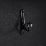 LUMISOL Farmhouse Hall Tree with Wood Grain Storage Bench, 4-in-1 Mudroom Coat Rack with Open Compartments and 2 Large Drawer, Entryway Shoe Cabinet with 6 Hanging Hooks for Hallway, Black LUMISOL