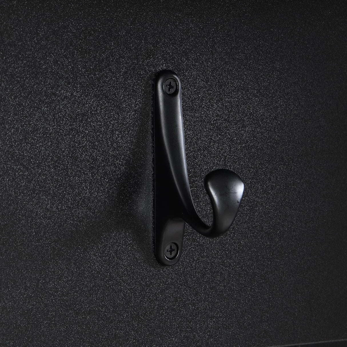 Zjjseloru Farmhouse 4-in-1 Hall Tree - Versatile Black & Dark Walnut Coat Rack with Wood Grain Bench & 2 Large Drawers, Perfect Entrance Organizer for Hallway & Living Room, Particle Board & MDF Zjjseloru