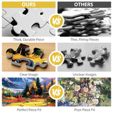 500 Pieces Jigsaw Puzzles for Adults Puzzle Bear Mountain Nature Puzzle for Children Elderly, Recycled Paper Puzzle 500 Pieces, Challenging Puzzle Family Game Great Gift for Friends, 20.5 x 15 Inch Jeacirio