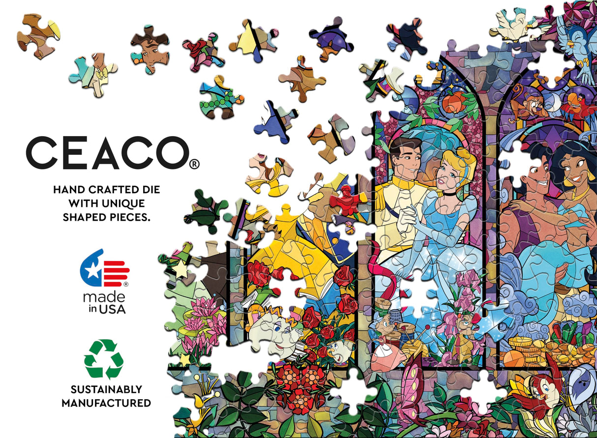 Ceaco - Disney - Princess Castle Royal Windows - 1500 Piece Jigsaw Puzzle Ceaco