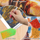 Lxmsja Christmas Winter Diamond Art Kits for Adults, Magical Train Diamond Painting Kits for Beginners, 5D DIY Full Drill Gem Art Crafts for Adults, Home Wall Decor 12x12 inch Lxmsja