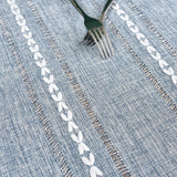 Farmhouse Rustic Table Runner Braided Stripe Table Runners Embroidered Table Decorations for Kitchen Living Room Dining Holiday and Party Grey 13x36 Inch NEWISHER