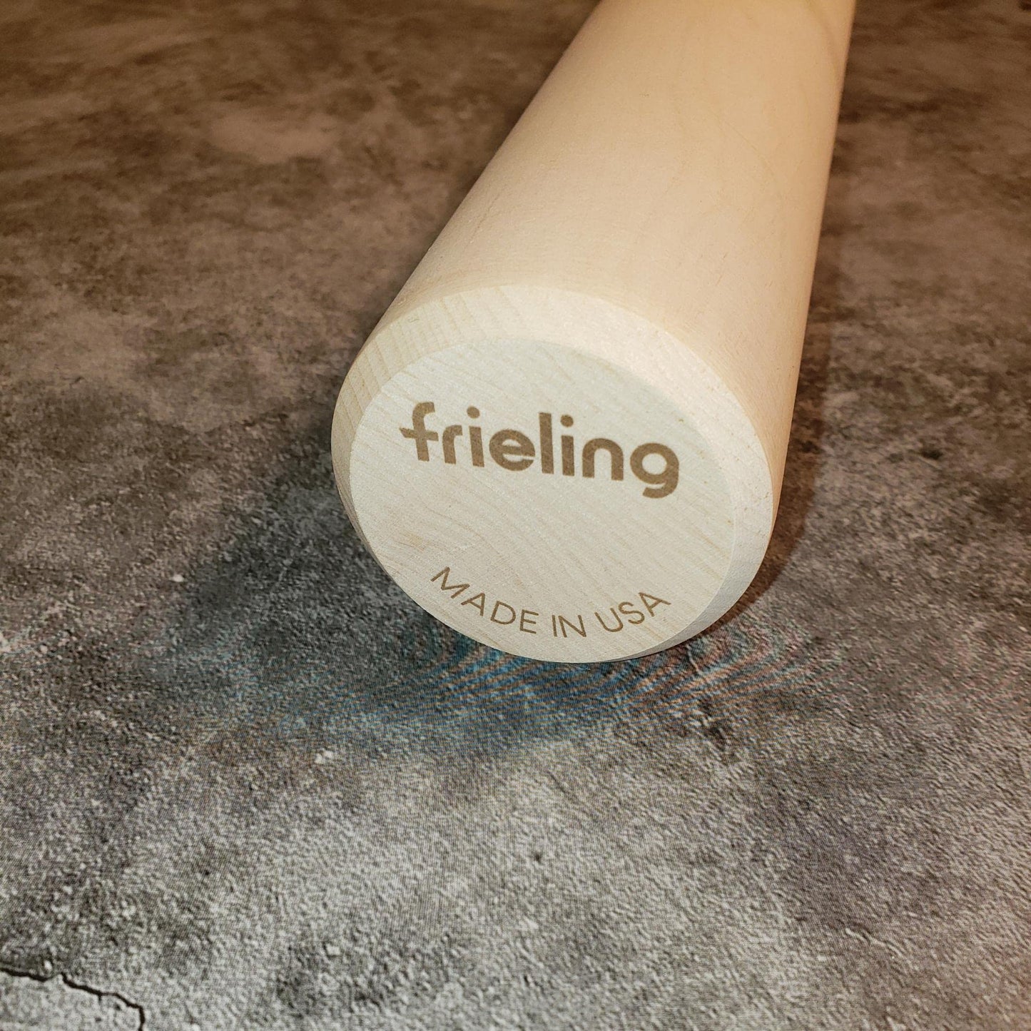 Frieling Crafted In The USA Maple Rolling Pin - Classic Baker Straight - 2-Inch By 18.5-Inch - Rolling Pin Baking - Precision Rolling Pin - Pin Roller - Wooden Straight Rolling Pin - Dough Roller