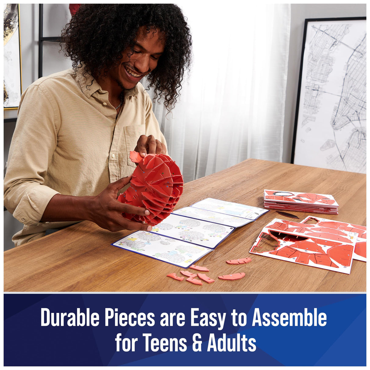 4D Build, Marvel Spider-Man 3D Puzzle Model Kit with Stand 82 Pcs | Spider-Man Desk Decor | Building Toys | 3D Puzzles for Adults & Teens 12+ 4D Build