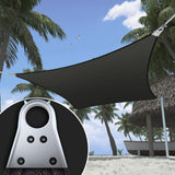 ShadeMart Heavy Duty 15' x 30' Black Sun Shade Rectangle Shade Sail Super Ring Canopy Awning Shades for Patio Carport Yard UV Blockage Commercial Grade 260 GSM, We Custom Size ShadeMart