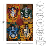 AQUARIUS Harry Potter Puzzle House Crests (1000 Piece Jigsaw Puzzle) - Officially Licensed Harry Potter Merchandise & Collectibles - Glare Free - Precision Fit - 20x28in AQUARIUS