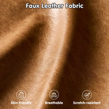 ovios Sectional Cloud Couch for Living Room, Modular Floor Sofa with Plush Corduroy, No Assembly Required, Big Comfy Couches Set with Fluffy Memory Foam, Stupendous U Shaped Sofas with Chaise, Brown ovios