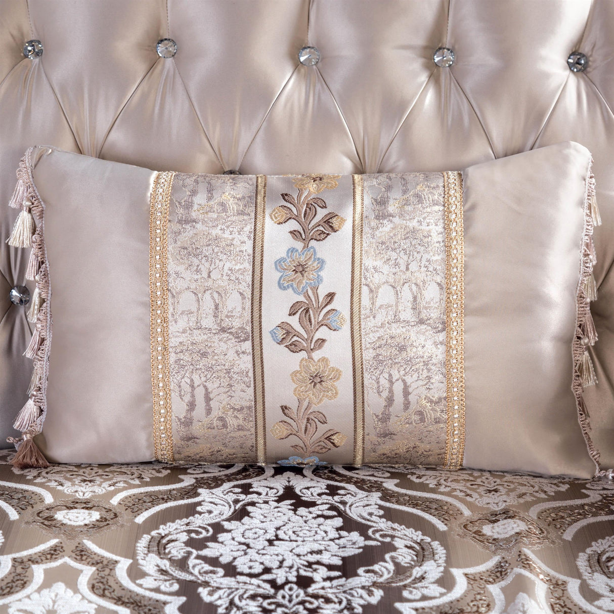 Furniture of America Zephyra Traditional Faux Leather Upholstered Loveseat with Rolled Arm and Accent Pillows, Wooden Comfortable Couch for Living Room, Office, Bedroom, Dark Cherry/Beige Furniture of America