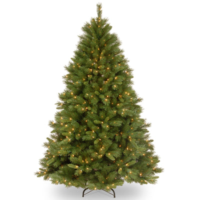 National Tree Company Pre-lit Artificial Christmas Tree | Includes Pre-strung White Lights and Stand | Winchester Pine - 7.5 ft