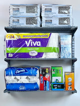 Triton Products 1795 Storability 34-Inch Length by 32-Inch Height Wall Mount Shelving Unit with 3-Wire Shelves, Grey Triton Products