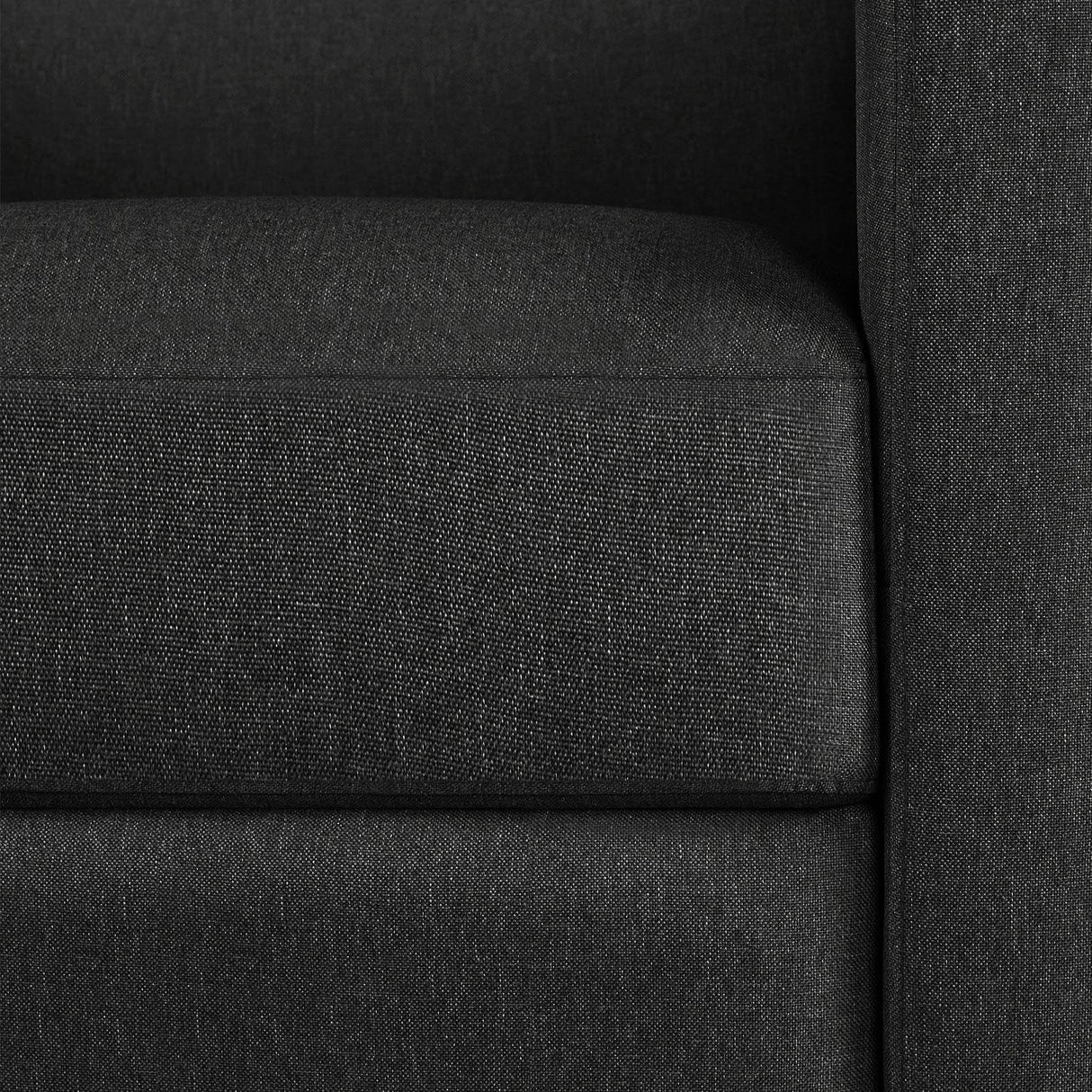 Yaheetech Fabric Recliner Chair Mid-Century Modern Recliner Adjustable Single Recliner Sofa with Thicker Seat Cushion Tufted Upholstered Sofa with Pocket Spring for Living Room Bedroom Black Yaheetech