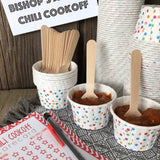 Bulk Mini Wooden Spoons -Eco Friendly Disposable Biodegradable - 3.75 Inches - 300 Pack Outside the Box Papers Brand Outside the Box Papers