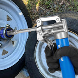 KRETLAW Mini Grease Gun (3000PSI) with Double 3oz Cartridge Grease and 12'' Flex Hose, Reinforced Coupler for Automotive,Marine KRETLAW