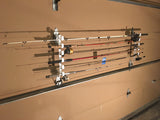 Fourth Wall Solutions Storage Rack for Garage Doors with Hooks for Fishing Rods, Kayak Paddles and More Fourth Wall Solutions