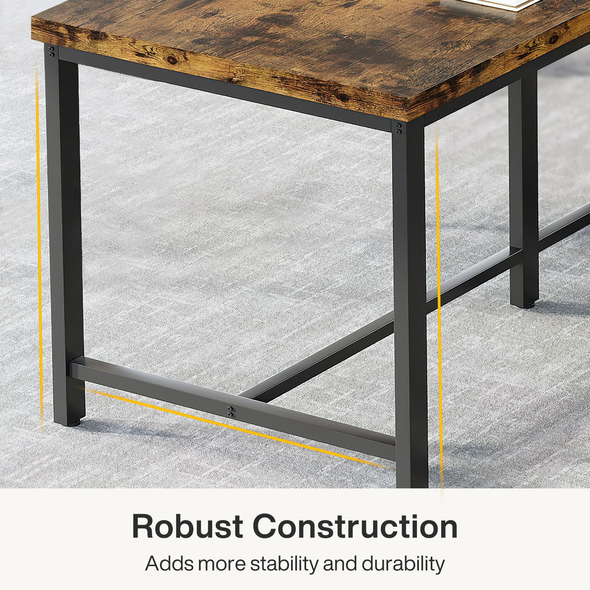 Tribesigns 78.7 Inch Extra Long Computer Desk for 2 Person, Double Long Desk Workstation, Dual Monitor Workstation for Home Office Tribesigns