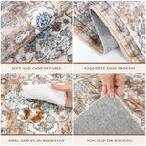 Pauwer Kitchen Mats for Floor 3 Piece Set Boho Non Slip Kitchen Rugs Washable Farmhouse Kitchen Floor Mats Thick Long Kitchen Throw Area Rug Carpet Runner for Hallway Entryway Laundry Bathroom Pauwer